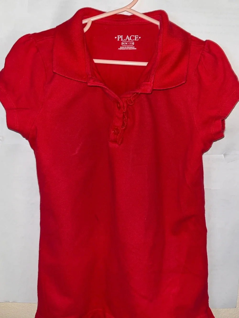 The Children's Place Bright Red Polo Shirt